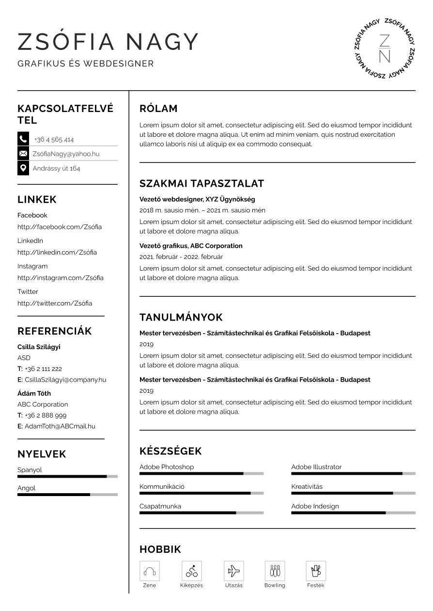Cv tools pro professzion lis n letrajz k sz t se percek alatt